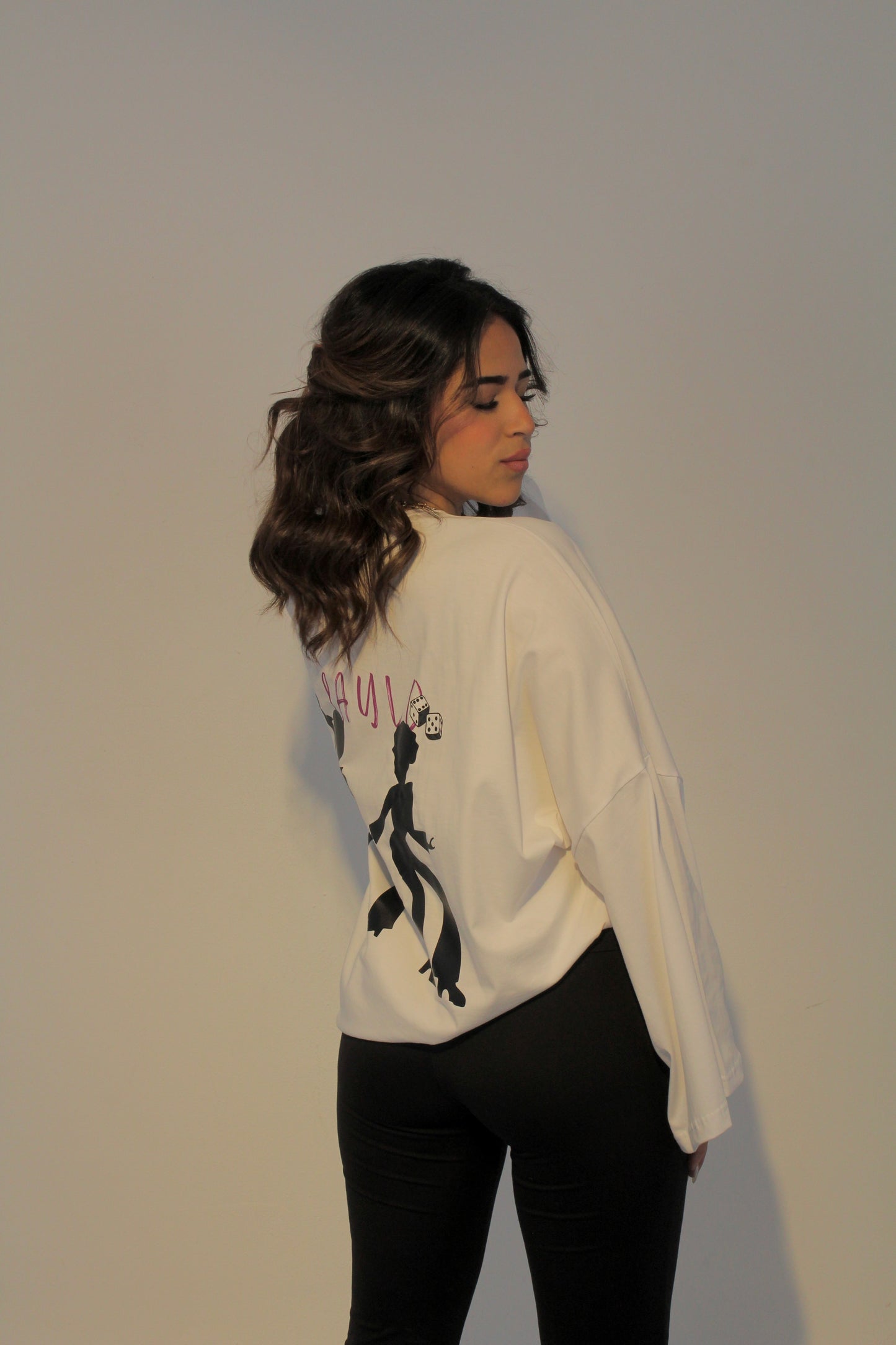 Laylo's White Tee Long sleeve