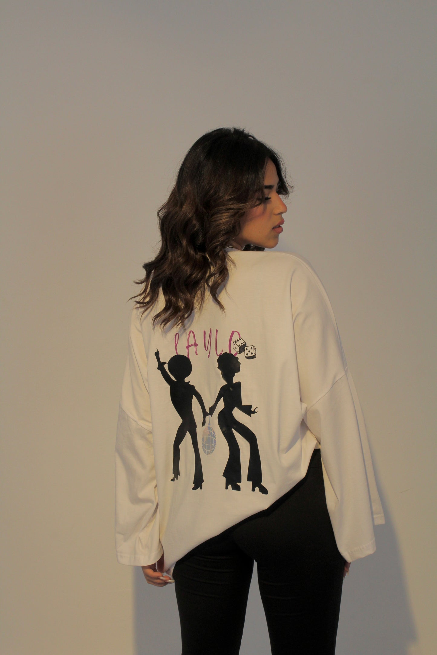 Laylo's White Tee Long sleeve