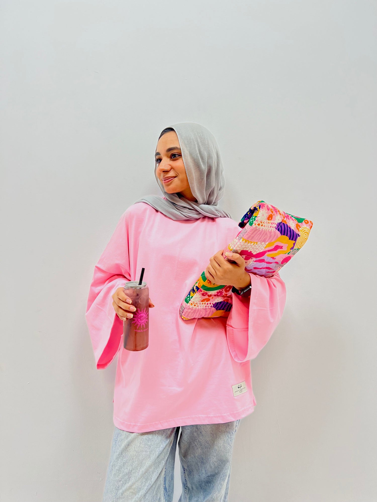 PLAIN TEE- wide sleeves