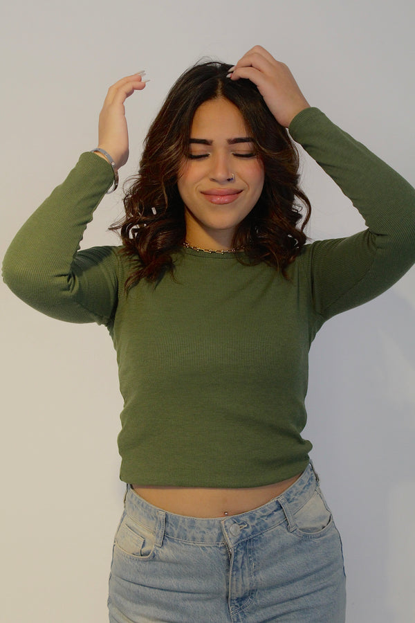 Laylo's Olive Basic Top